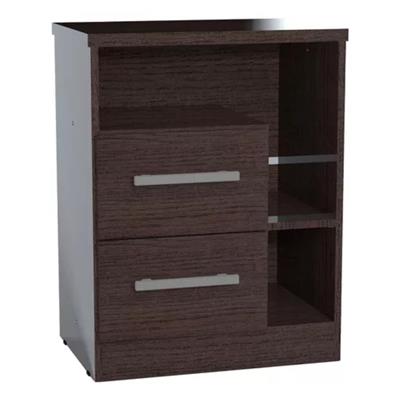 MESA DE LUZ DE MELAMINA LINEA PREMIUM WENGUE ORLANDI 113 MO.113