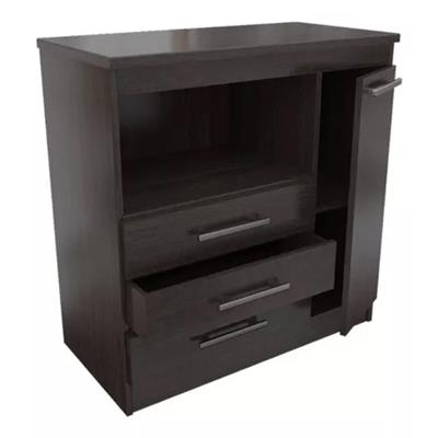 COMODA DE MELAMINA LINEA PREMIUM 91 X 93 X 54 WENGUE ORLANDI MO.291