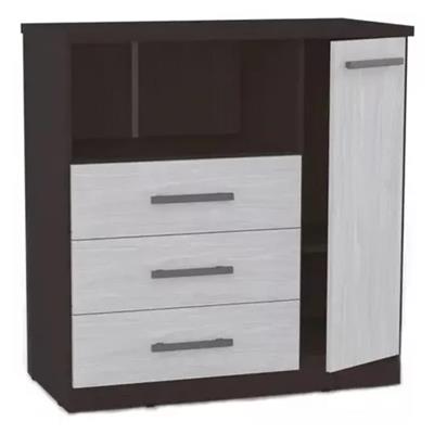 COMODA DE MELAMINA LINEA PREMIUM 91 X 93 X 54 WENGUE VENECIA ORLANDI MO.293