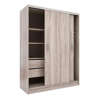 PLACARD DE MELAMINA DE PUERTAS CORREDIZAS LINEA SUAVE 138 X 184 X 53 ORLANDI ABEDUL MO.3163