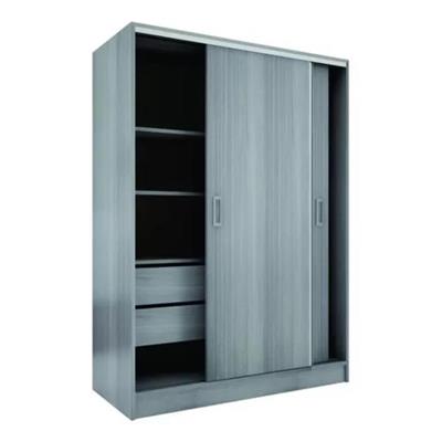 PLACARD DE MELAMINA DE PUERTAS CORREDIZAS LINEA SUAVE 124 X 184 X 53 ORLANDI JACARANDA MO.3172