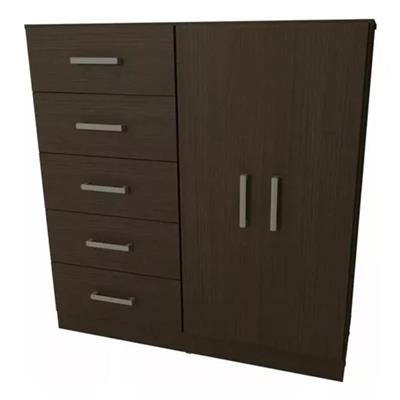CHIFONIER DE MELAMINA ORLANDI LINEA NORDICA 120 X 120 X 47 WENGUE MO.3403