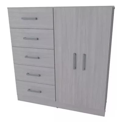 CHIFONIER DE MELAMINA ORLANDI LINEA NORDICA 120 X 120 X 47 JACARANDA MO.3405