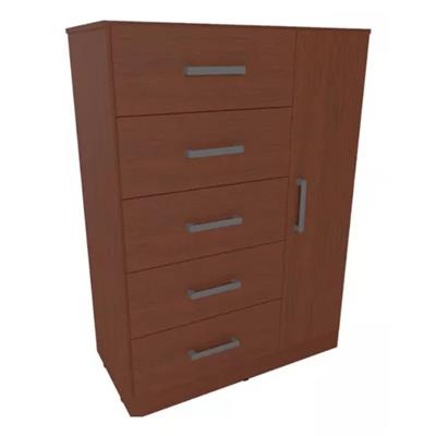 CHIFONIER DE MELAMINA ORLANDI LINEA NORDICA 90 X 120 X 47 WENGUE MO.3413