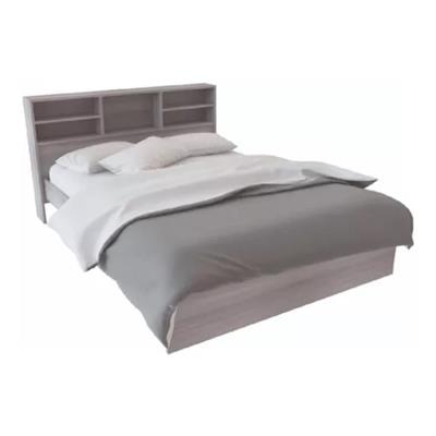 CAMA DE MELAMINA CON REPISA JACARANDA ORLANDI MO.72