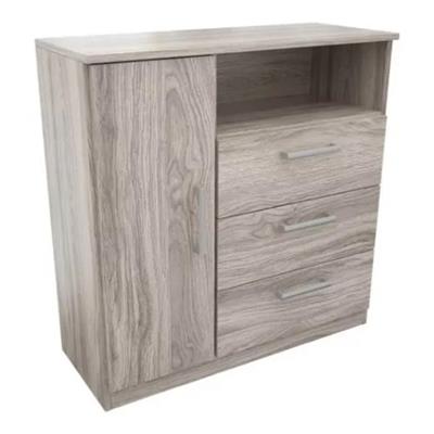 COMODA DE MELAMINA 90 X 91 X 37 ABEDUL ORLANDI MO.77