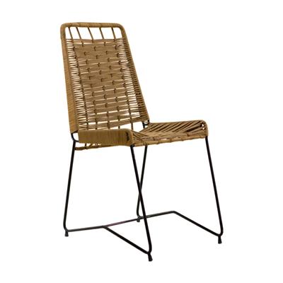 SILLA DE HIERRO TULUM ENTRELAZADA
