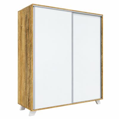 VESTIDOR DE MELAMINA NORDIC 180 X 205 X 60 CM CON PUERTAS CORREDIZAS