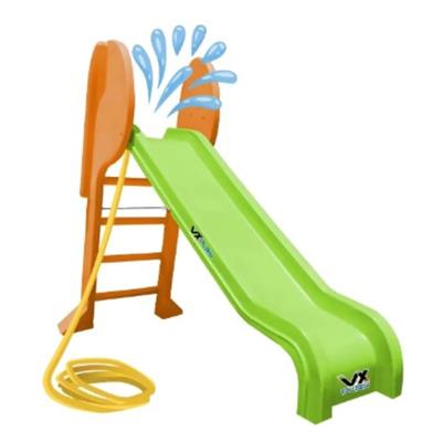 TOBOGAN INFANTIL DE AGUA 4 ESCALONES COLOR VERDE Y NARANJA