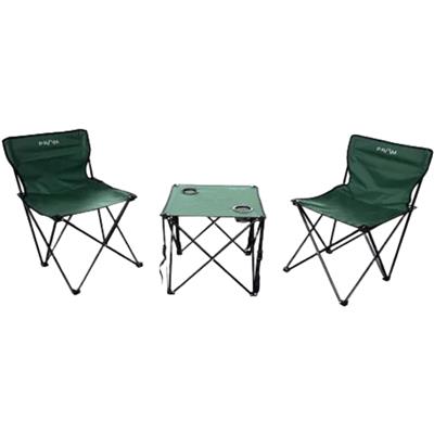 MESA + 2 SILLAS DE CAMPING PLEGABLES POLIESTER PORTABLE (SILLON DIRECTOR PLEGABLE)
