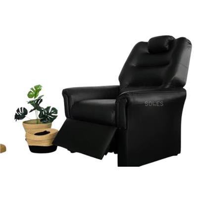 sillon 1 cuerpo eco cuero color negro poltrona relax 