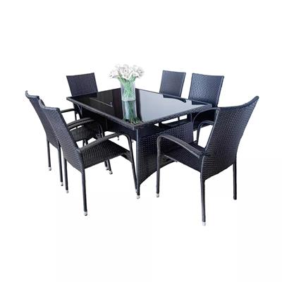 JUEGO DE COMEDOR MIAMI CON 6 SILLAS