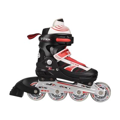 ROLLERS TUXS INLINE SKATE PROFESIONALES EXTENSIBLES NEGRO Y ROJO